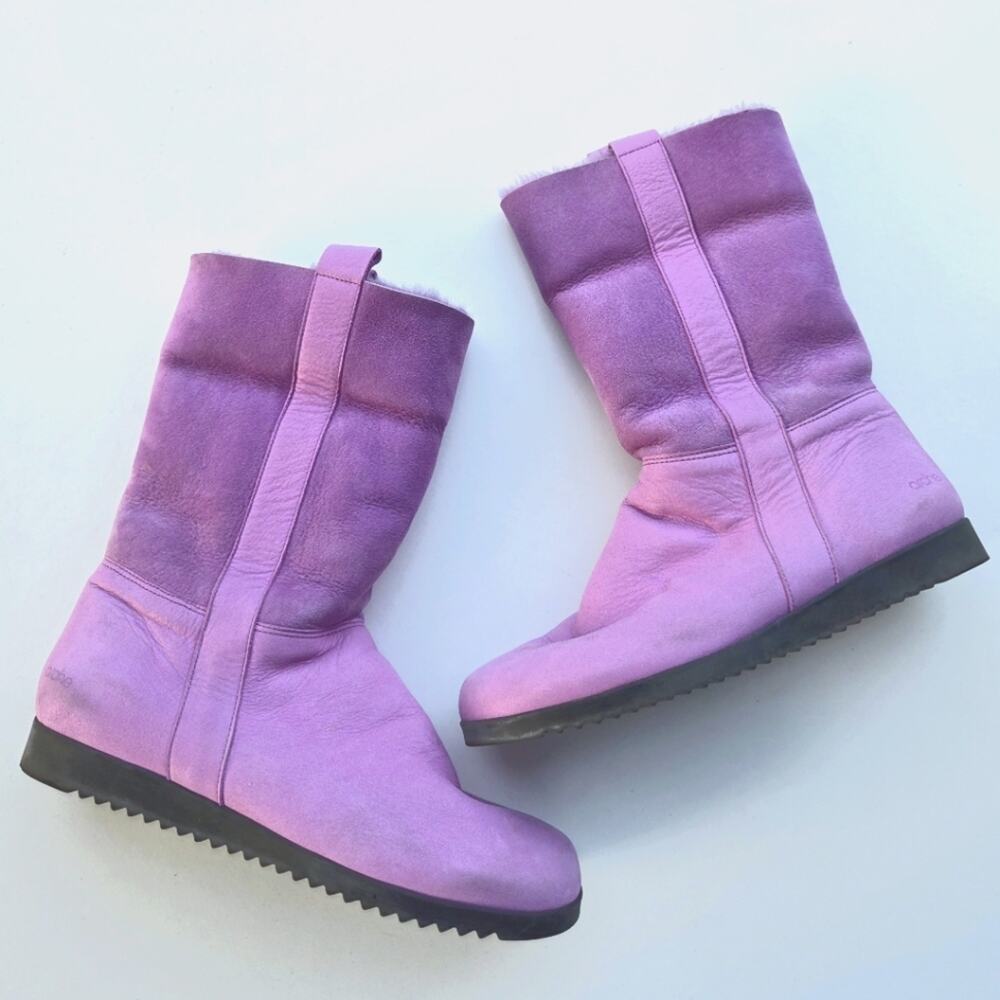 Arche Sherpskin Lavender Baokow Winter Boots Size 39 Size 8